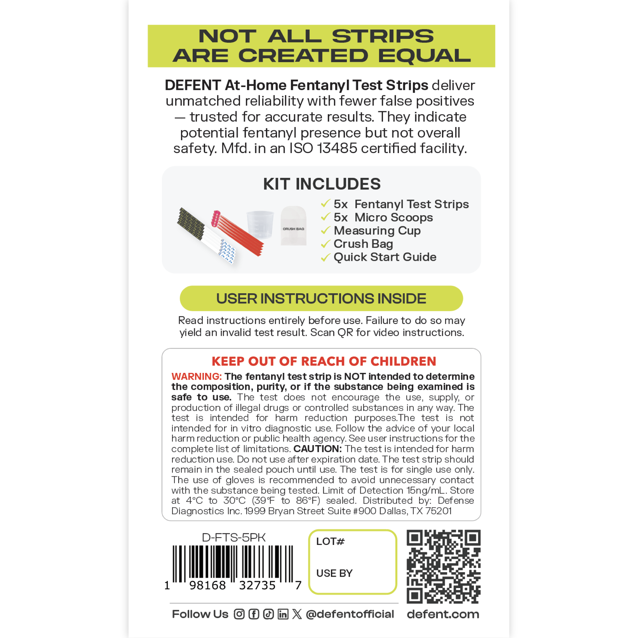 FNT Safety Test Strip Kit